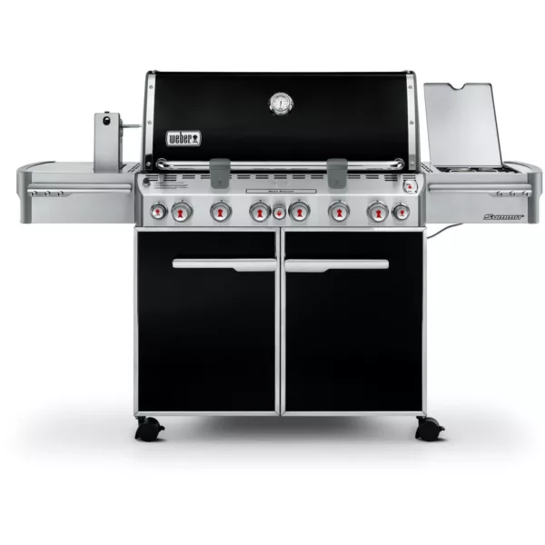 Weber Summit E-670 Propane Gas Grill With Rotisserie, Sear Burner & Side Burner