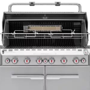 Weber Summit Grill Center Natural Gas Grill With Rotisserie, Sear Burner & Side Burner